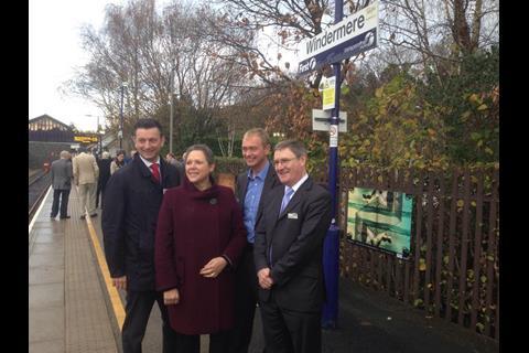 Transport Minister Baroness Kramer confirmed £16m of government funding for the Windermere electrification on November 28.